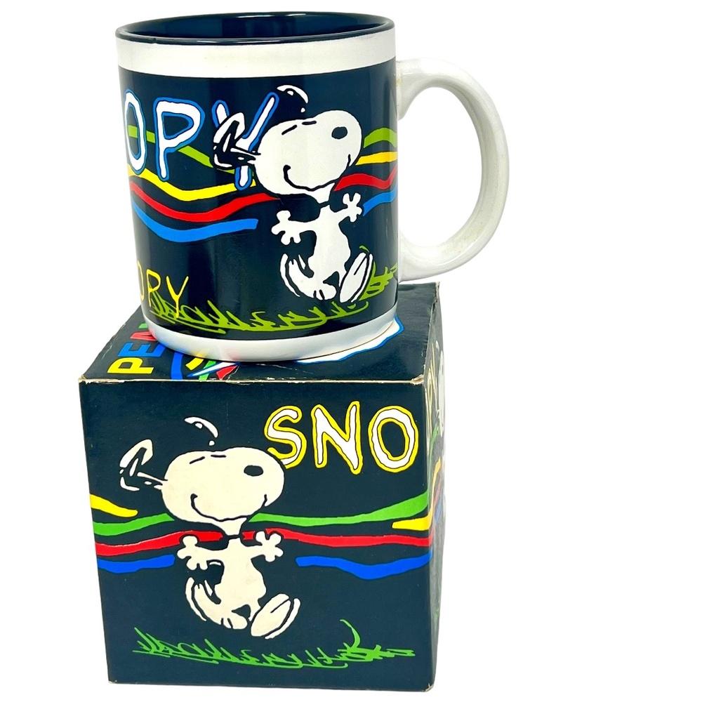 Snoopy Mug by Accents- Vintage with box- NWOT